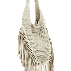 The Sak Back to Bali 120 Hobo in Crochet, Large Shoulder Purse with Single Strap